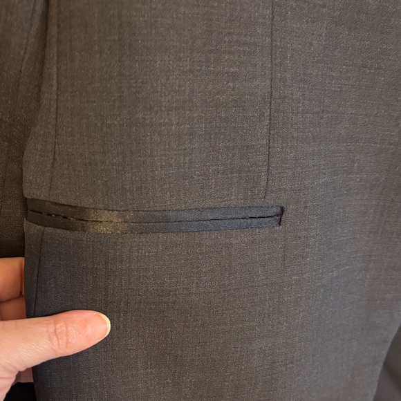 Express Sleek Black Tuxedo Blazer - Picture 2 of 5